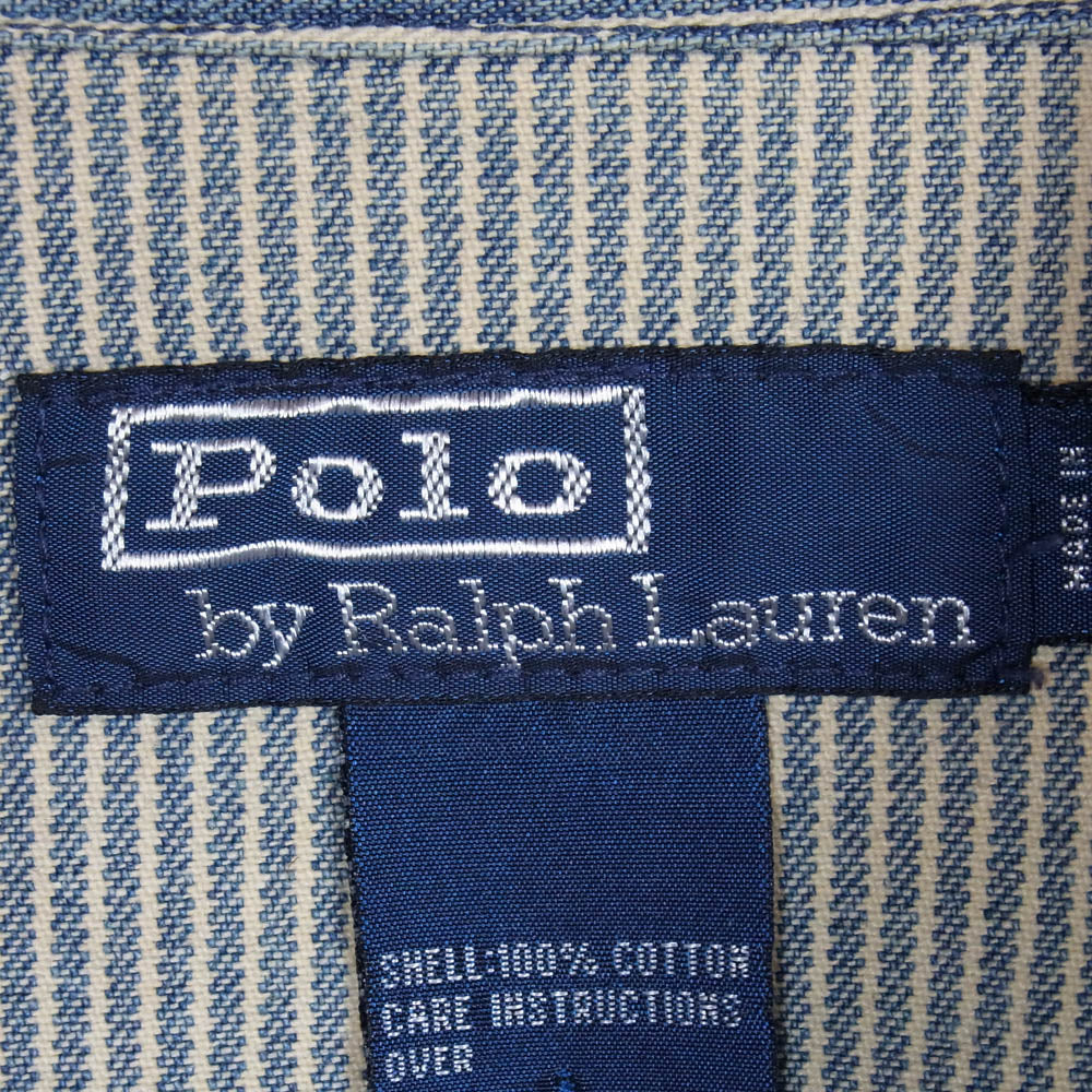 POLO RALPH LAUREN ポロ・ラルフローレン 1stタイプ ヒッコリーストライプ ジャケット トラッカー ジャケット ネイビー系 XL【中古】