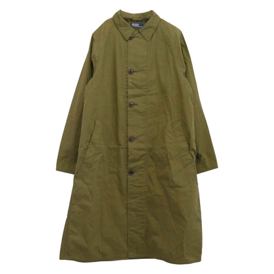 POLO RALPH LAUREN ポロ・ラルフローレン balmacan coat バルマカン コート ステンカラーコート カーキ系 L【中古】