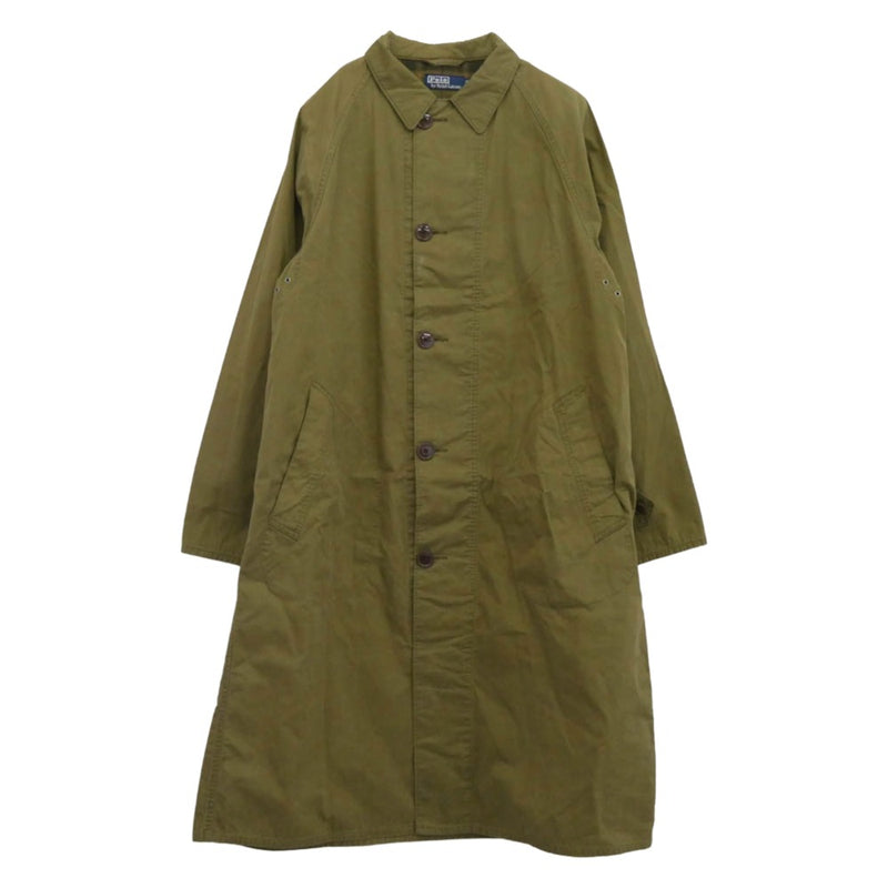POLO RALPH LAUREN ポロ・ラルフローレン balmacan coat バルマカン コート ステンカラーコート カーキ系 L【中古】