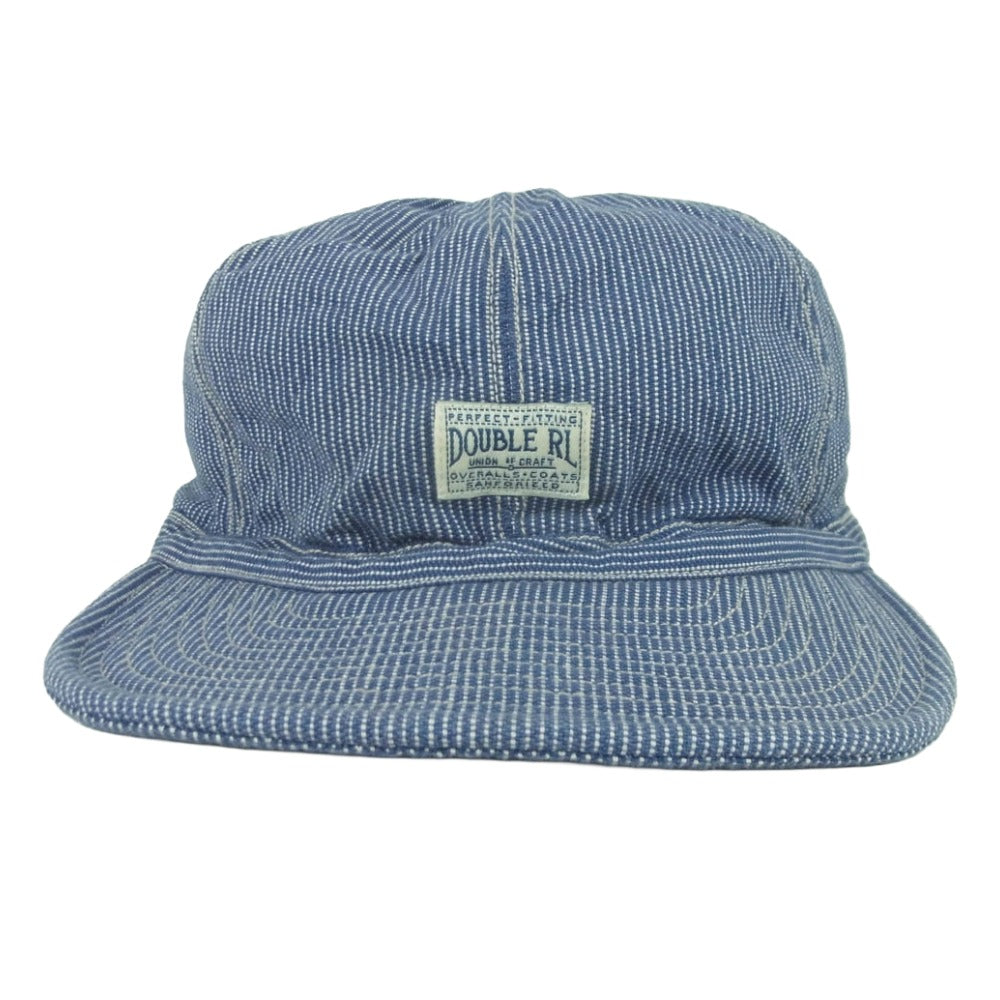 RRL ダブルアールエル エンジニア ヒッコリーストライプ ワーク キャップ インディゴブルー系 ONE SIZE ONLY【中古】