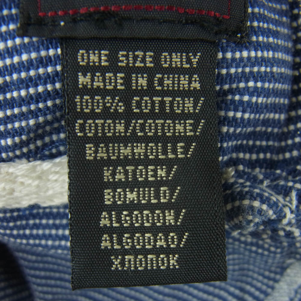 RRL ダブルアールエル エンジニア ヒッコリーストライプ ワーク キャップ インディゴブルー系 ONE SIZE ONLY【中古】
