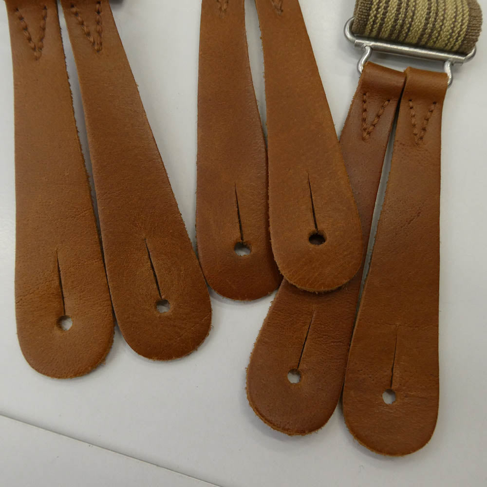 RRL ダブルアールエル suspenders サスペンダー ベージュ系 ブラウン系【中古】