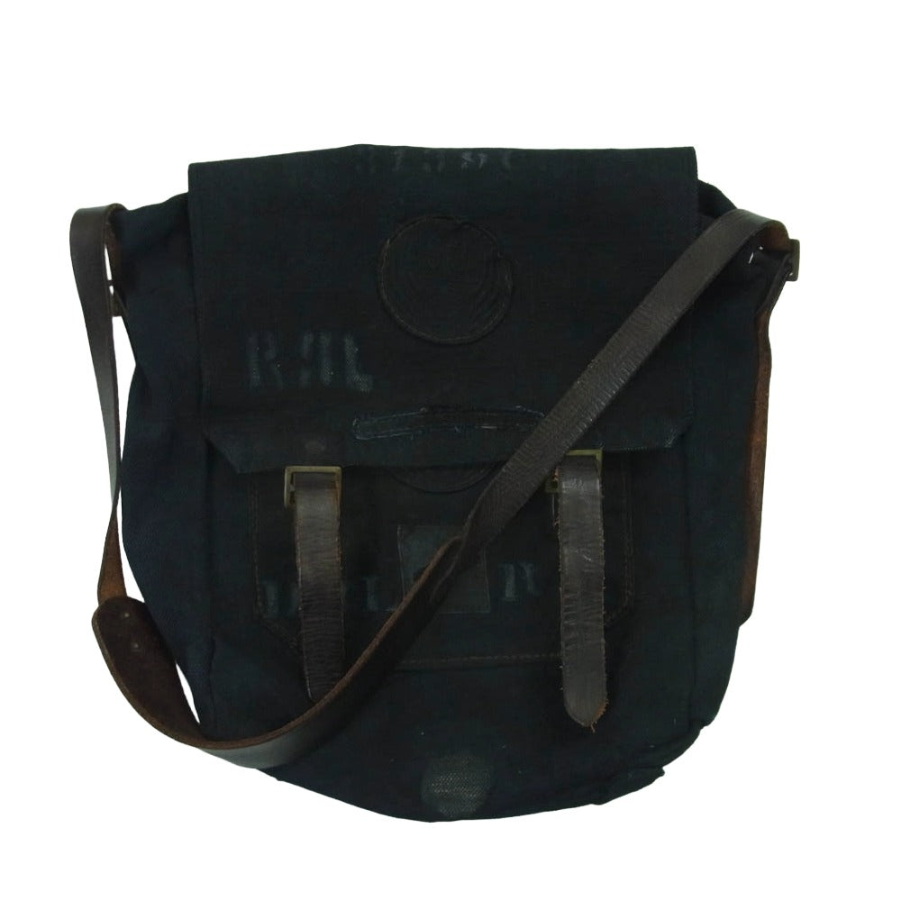 RRL ダブルアールエル USA製 86個限定 再構築 CANVAS CUSTOM SHOULDER BAG キャンバス カスタム ショルダー バッグ ダークネイビー系【中古】