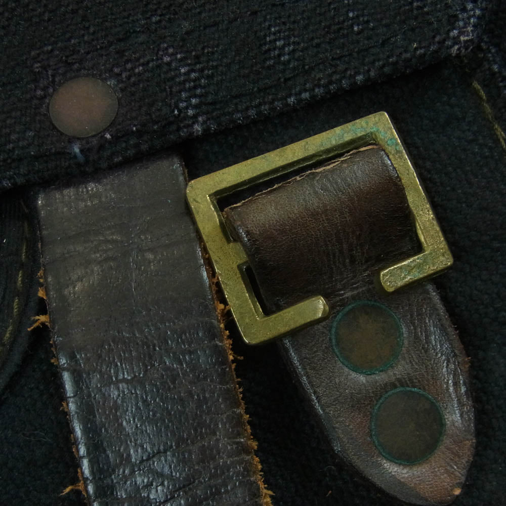 RRL ダブルアールエル USA製 86個限定 再構築 CANVAS CUSTOM SHOULDER BAG キャンバス カスタム ショルダー バッグ ダークネイビー系【中古】