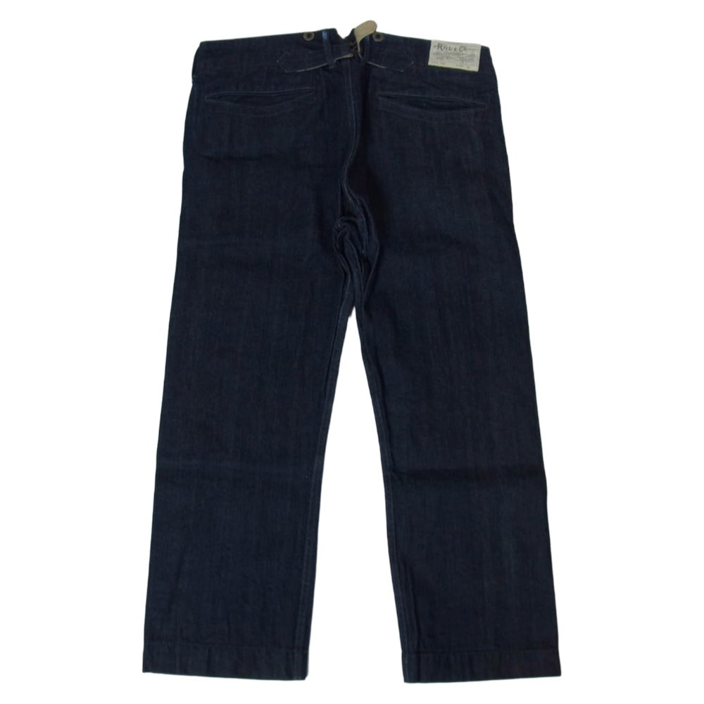 RRL ダブルアールエル LOT R06 シンチバック デニム トラウザー パンツ インディゴブルー系 36【中古】