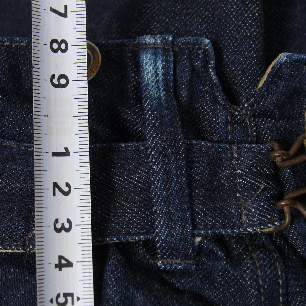 RRL ダブルアールエル LOT R06 シンチバック デニム トラウザー パンツ インディゴブルー系 36【中古】