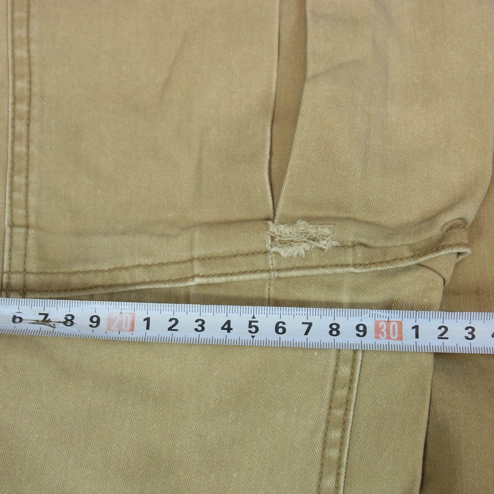 RRL ダブルアールエル USMC M-44 (P-44) HBT Type Trousers Pants モンキーパンツ カーゴパンツ ベージュ系 38【中古】