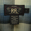 RRL ダブルアールエル 裏地オンブレチェック デニム ランチコート ネイビー系 L【中古】
