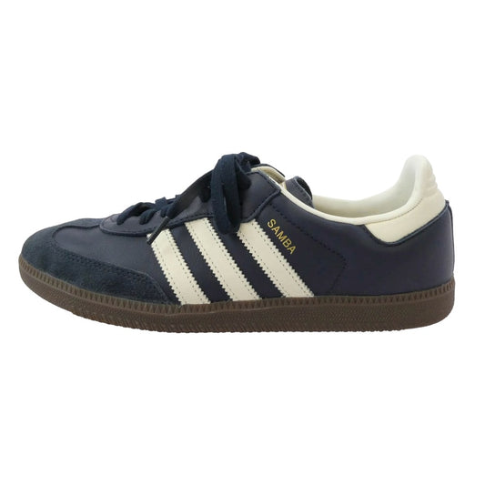 adidas アディダス ID2056 SAMBA OG NIGHTNAVY サンバ オージー ローカット スニーカー ネイビー系 27.5cm【中古】