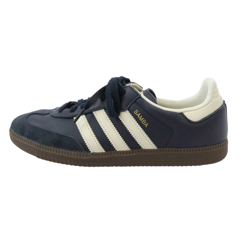 adidas アディダス ID2056 SAMBA OG NIGHTNAVY サンバ オージー ローカット スニーカー ネイビー系 27.5cm【中古】