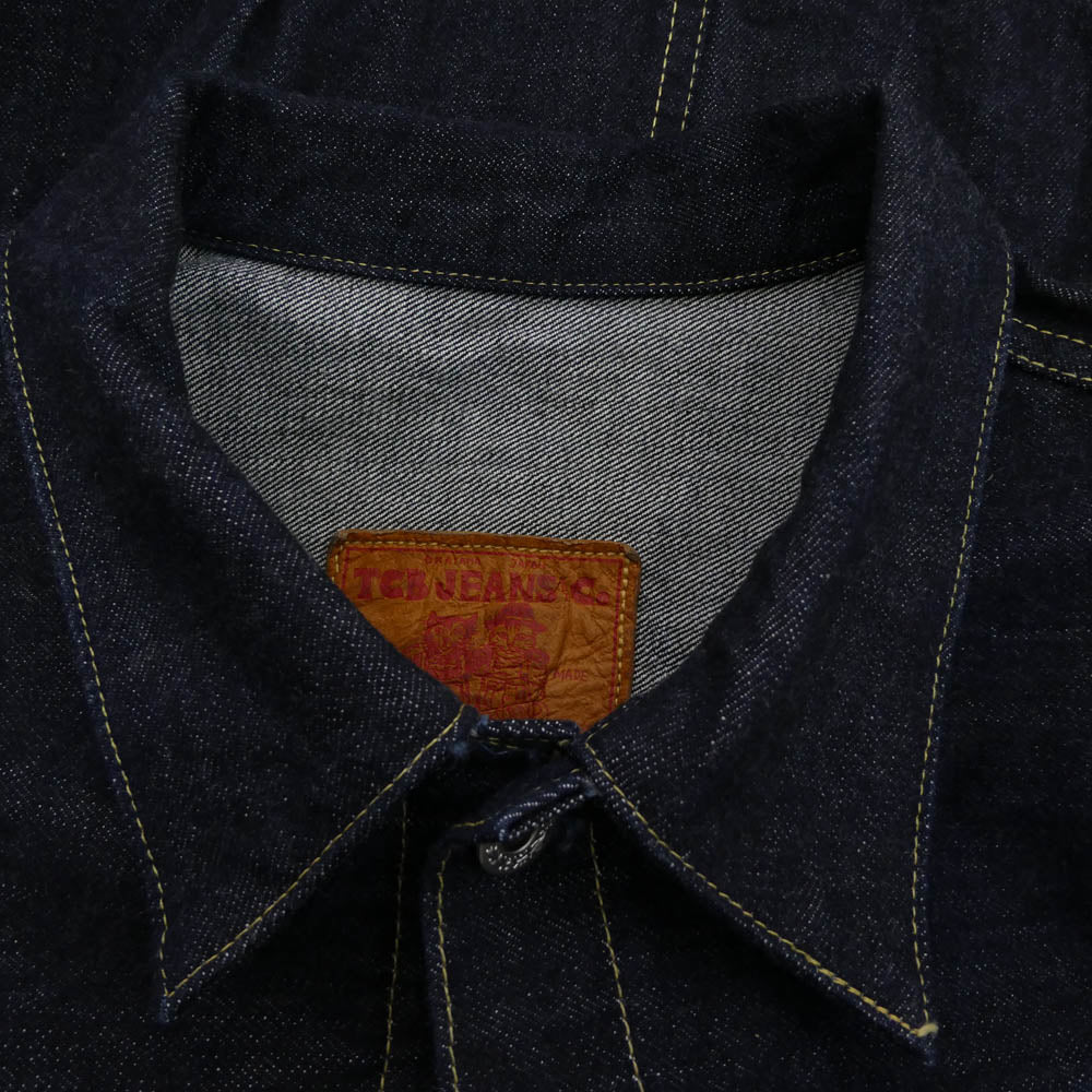 TCB jeans ティージービージーンズ S40's Jacket 大戦モデル セルビッチ デニム ジャケット インディゴブルー系 46【中古】