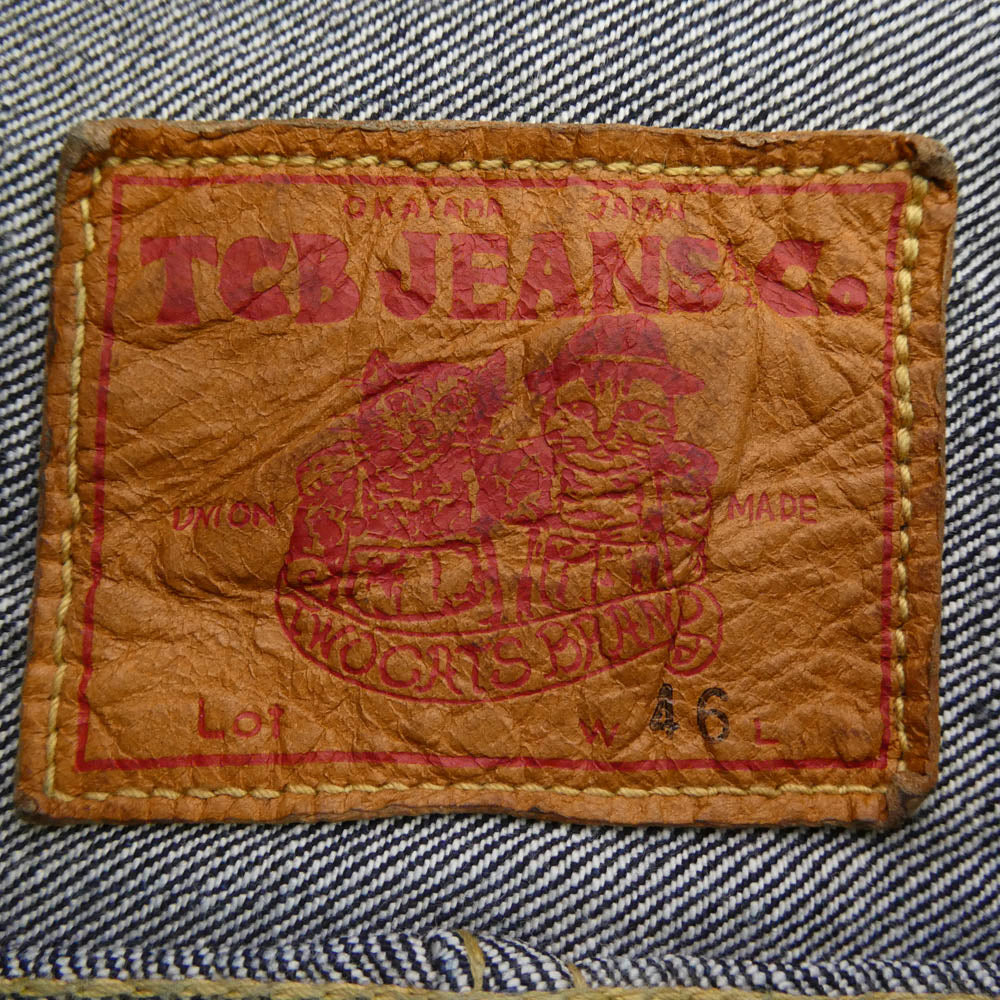 TCB jeans ティージービージーンズ S40's Jacket 大戦モデル セルビッチ デニム ジャケット インディゴブルー系 46【中古】