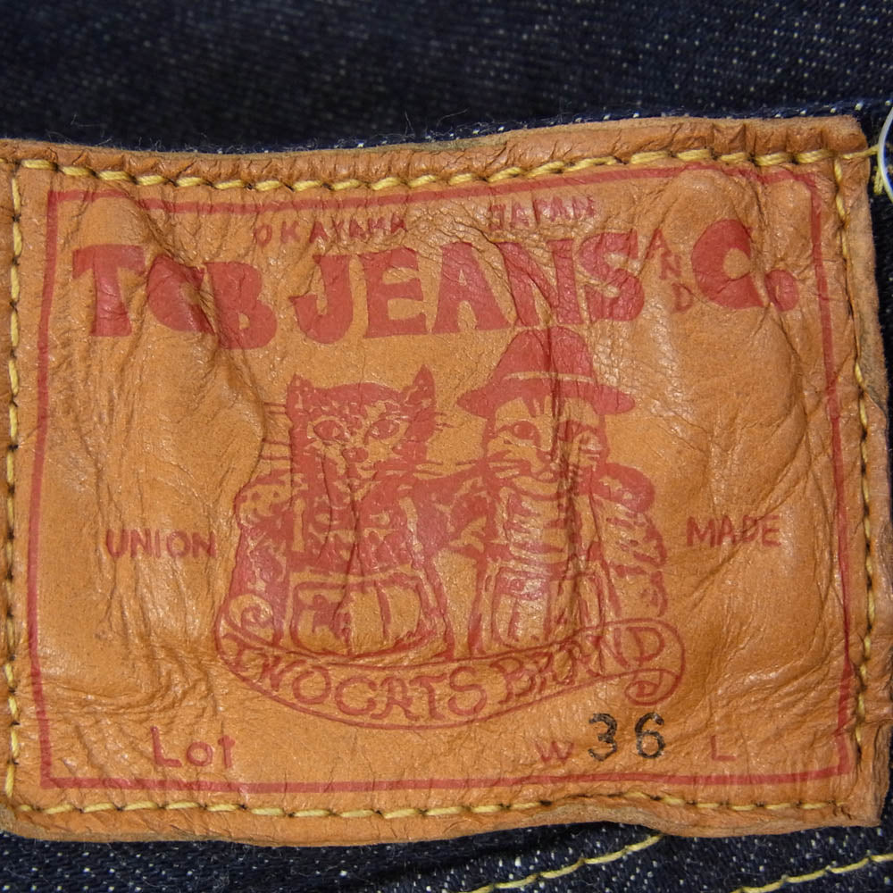 TCB jeans ティージービージーンズ S40's Jeans 大戦モデル 14オンス セルビッチ デニム パンツ インディゴブルー系 36【中古】