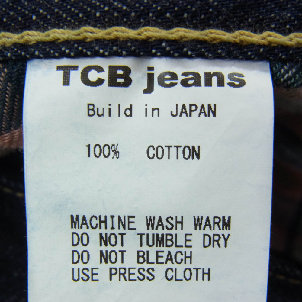 TCB jeans ティージービージーンズ S40's Jeans 大戦モデル 14オンス セルビッチ デニム パンツ インディゴブルー系 36【中古】