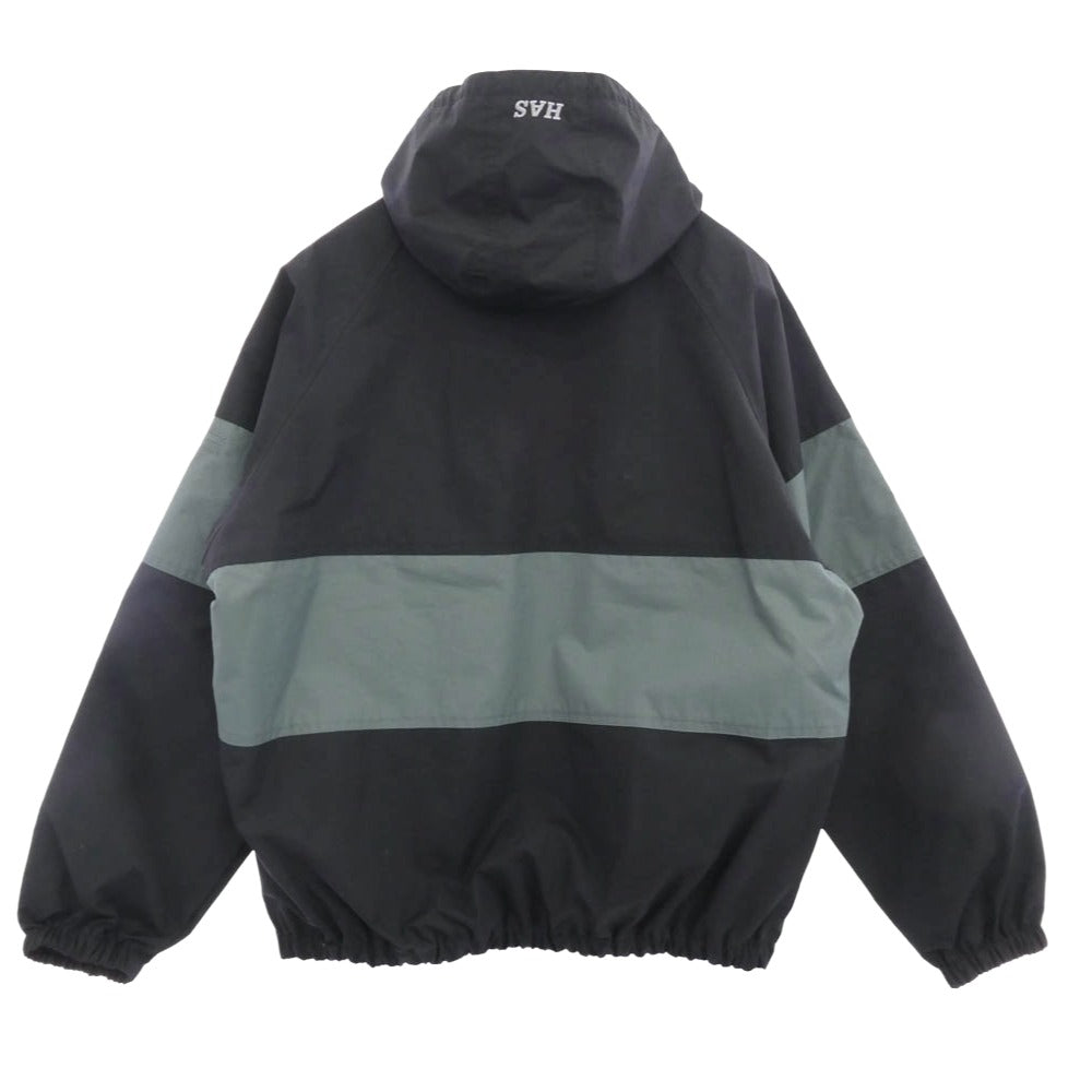HideandSeek ハイドアンドシーク 23SS HJ-010123 Nylon Zip Jacket ナイロン ジップ ジャケット ブラック系 グレー系 L【極上美品】【中古】