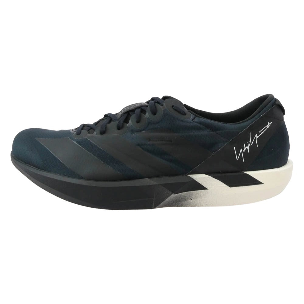 Y-3 Yohji Yamamoto ワイスリー ヨウジヤマモト JR6652 ADIOS 9 アディオス9 ローカット スニーカー ランニングシューズ ブラック系 27.5cm【中古】