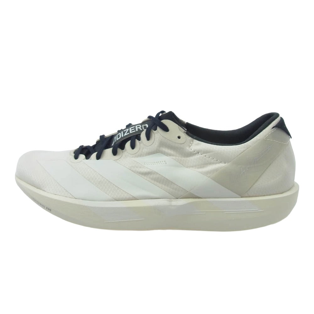 Y-3 Yohji Yamamoto ワイスリー ヨウジヤマモト JS3152 ADIOS 9 アディオス9 ローカット スニーカー ランニングシューズ オフホワイト系 27.5cm【美品】【中古】