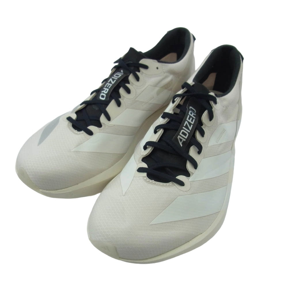 Y-3 Yohji Yamamoto ワイスリー ヨウジヤマモト JS3152 ADIOS 9 アディオス9 ローカット スニーカー ランニングシューズ オフホワイト系 27.5cm【美品】【中古】