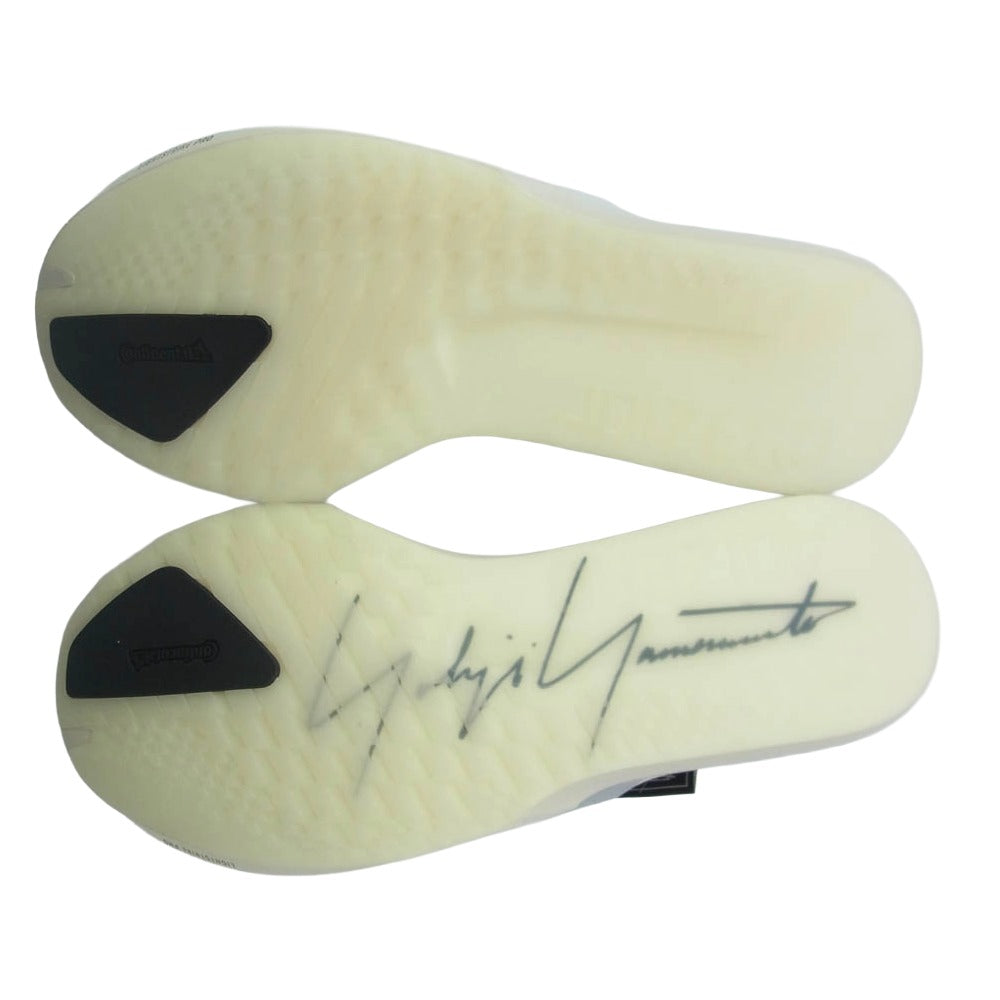 Y-3 Yohji Yamamoto ワイスリー ヨウジヤマモト JS3152 ADIOS 9 アディオス9 ローカット スニーカー ランニングシューズ オフホワイト系 27.5cm【美品】【中古】