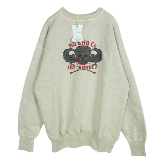 WAREHOUSE ウエアハウス WHSW-24AW013 Lot 401 HQ & HQ CO 42 スウェットシャツ スウェット OATMEAL 42【新古品】【未使用】【中古】