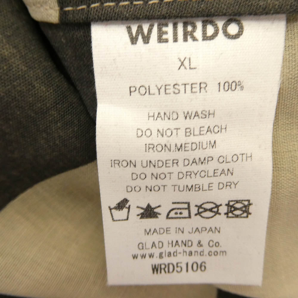 WEIRDO ウィアード WRD5106 SLAVES L/S SHIRTS 長袖シャツ ダークグレー系 XL【新古品】【未使用】【中古】