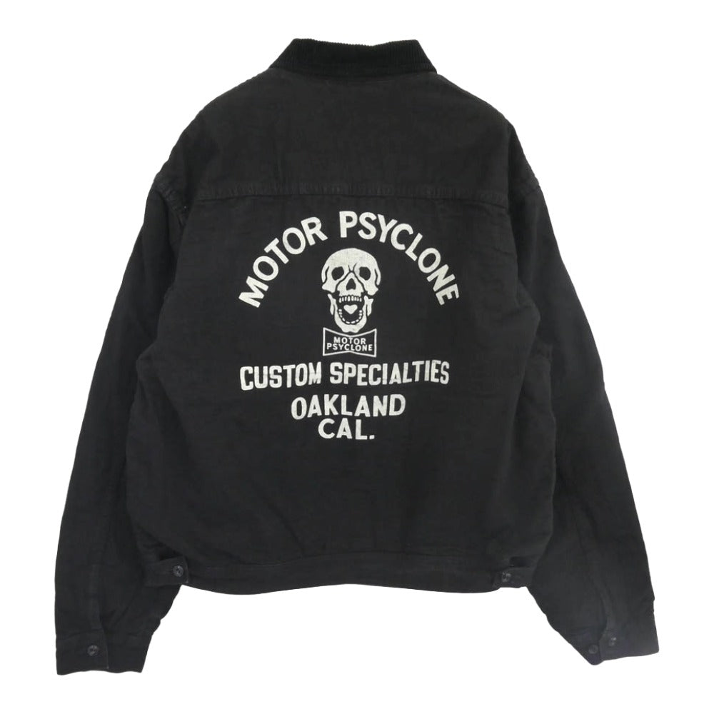 FREEWHEELERS フリーホイーラーズ 2431009 UNION SPECIAL OVERALLS SCREAMING SKULL GARAGE WORKER JACKET ワークジャケット ブラック系 44【新古品】【未使用】【中古】