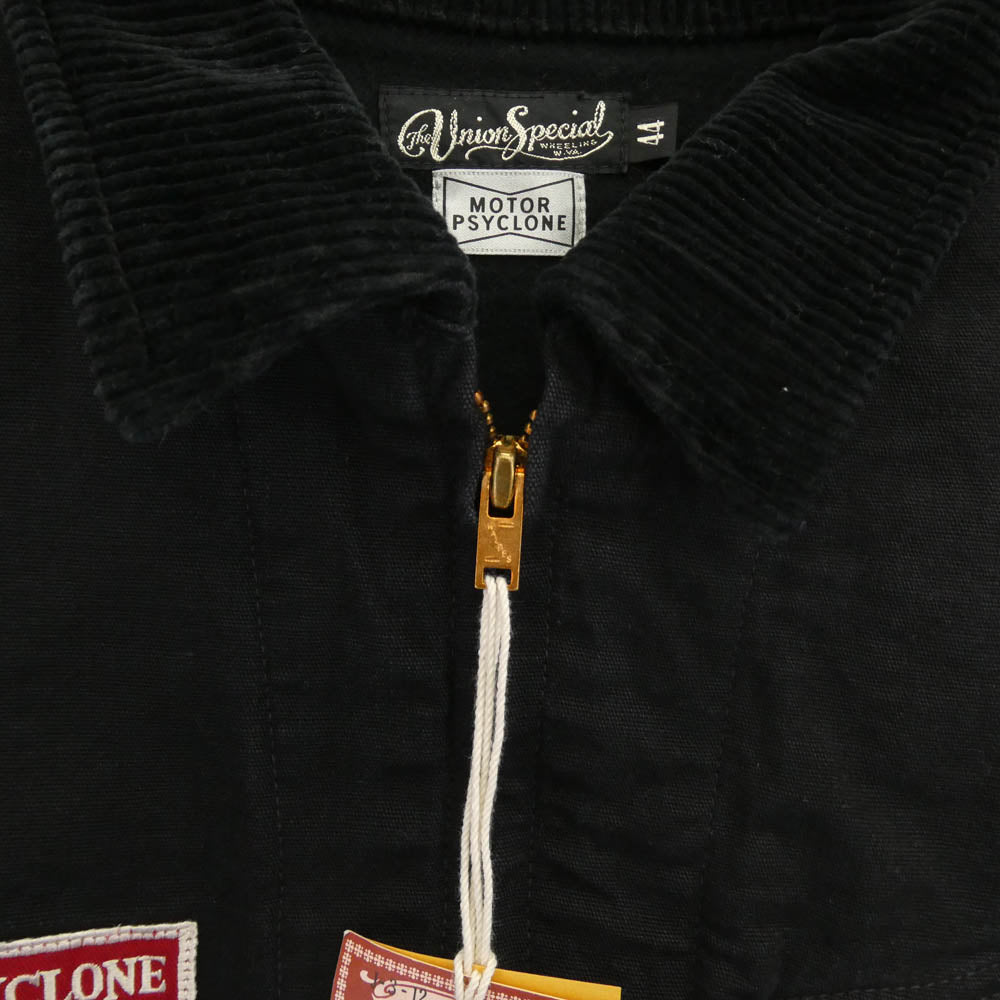 FREEWHEELERS フリーホイーラーズ 2431009 UNION SPECIAL OVERALLS SCREAMING SKULL GARAGE WORKER JACKET ワークジャケット ブラック系 44【新古品】【未使用】【中古】