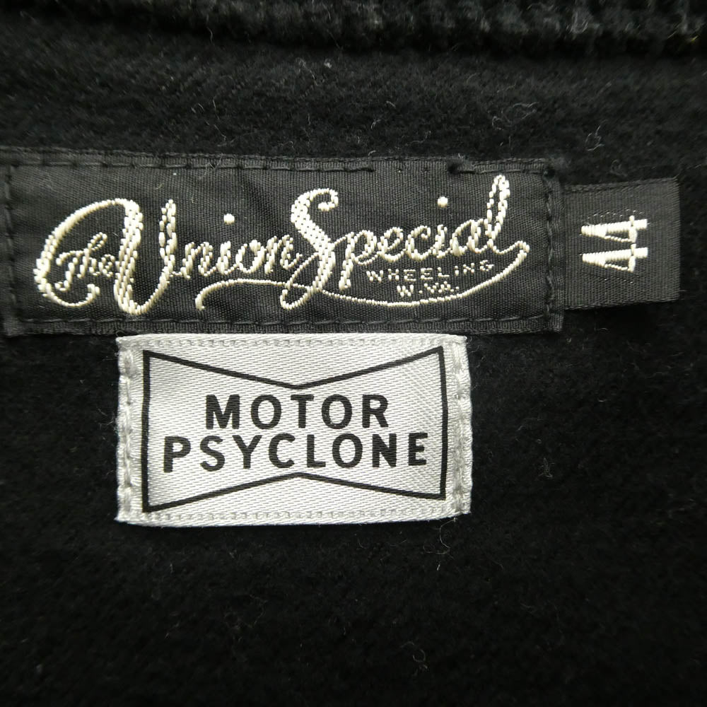 FREEWHEELERS フリーホイーラーズ 2431009 UNION SPECIAL OVERALLS SCREAMING SKULL GARAGE WORKER JACKET ワークジャケット ブラック系 44【新古品】【未使用】【中古】