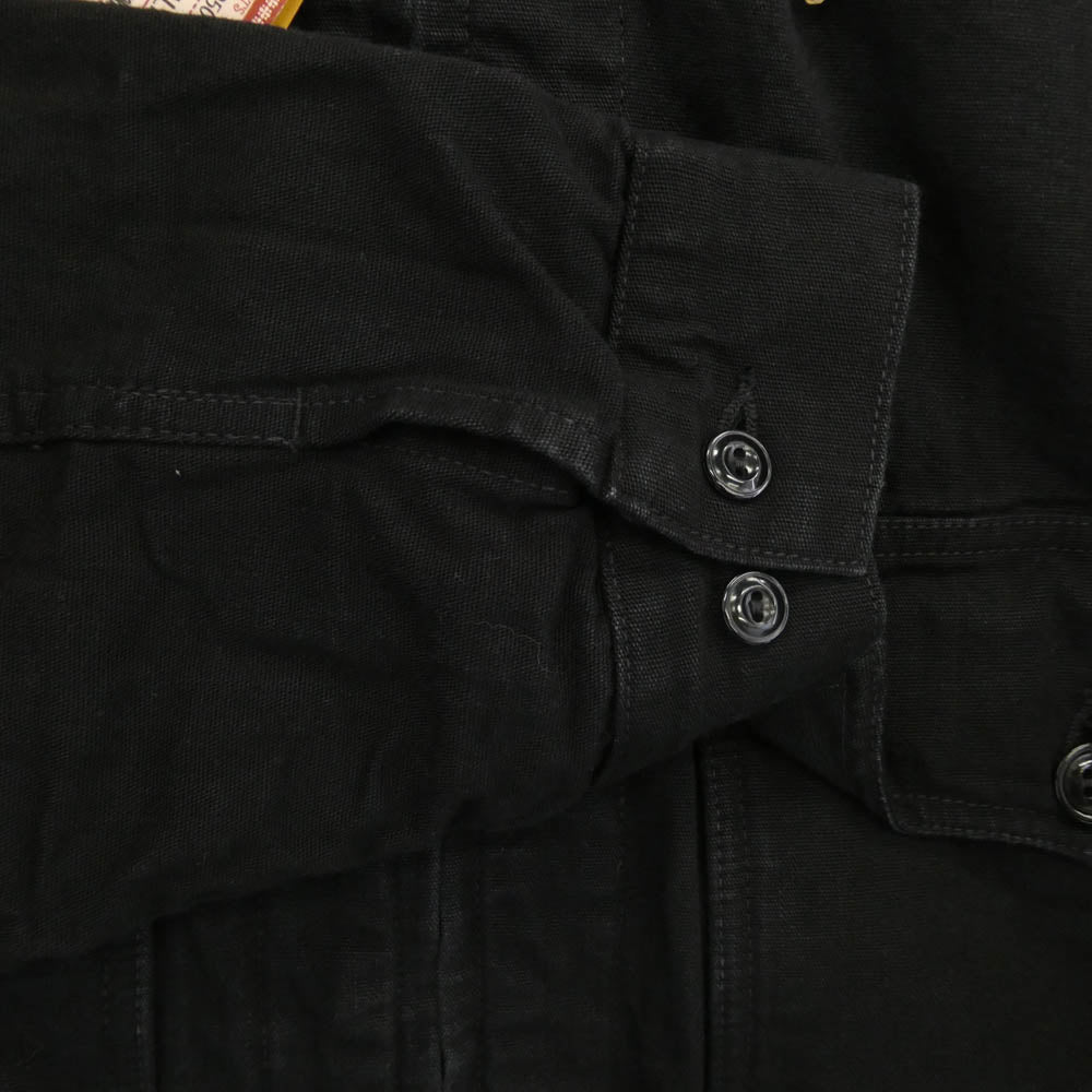 FREEWHEELERS フリーホイーラーズ 2431009 UNION SPECIAL OVERALLS SCREAMING SKULL GARAGE WORKER JACKET ワークジャケット ブラック系 44【新古品】【未使用】【中古】