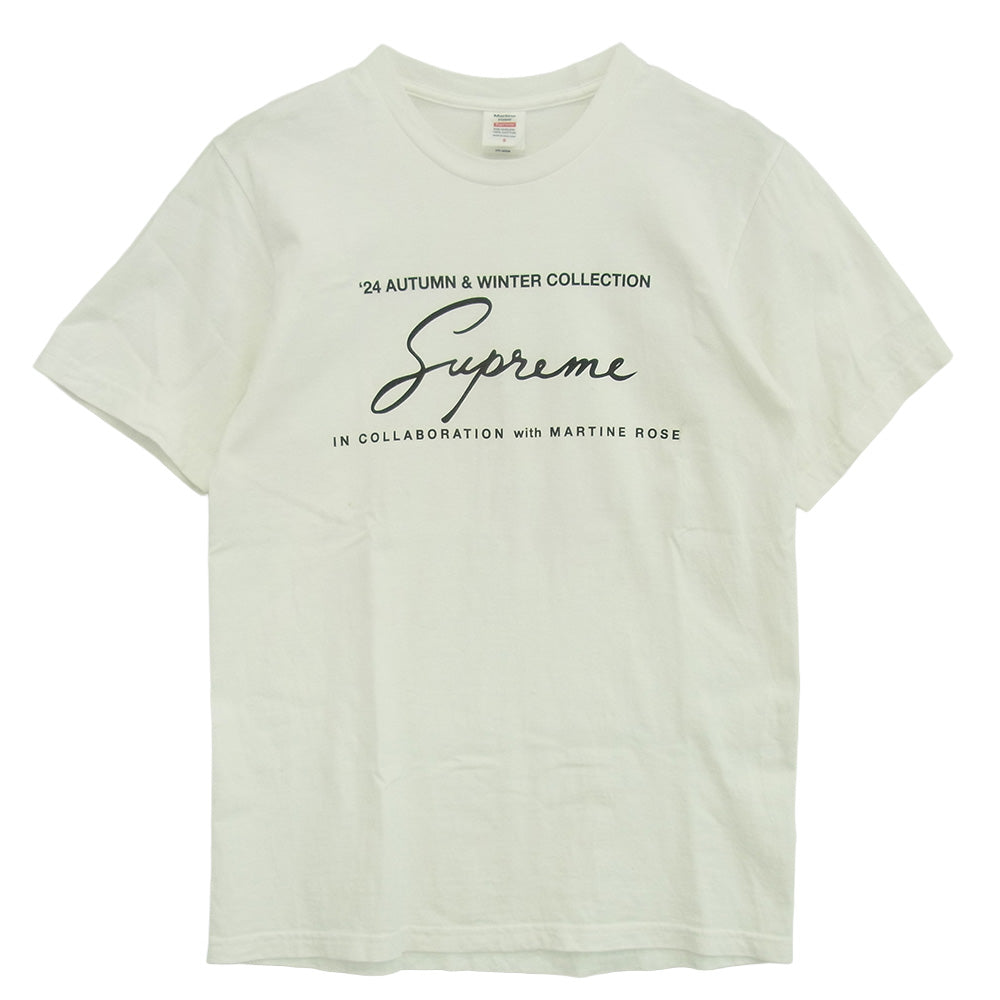 Supreme シュプリーム Martine Rose Tee マーティン ローズ 半袖 Tシャツ カットソー ホワイト系 S【中古】