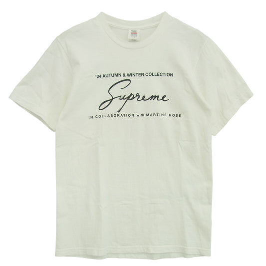 Supreme シュプリーム Martine Rose Tee マーティン ローズ 半袖 Tシャツ カットソー ホワイト系 S【中古】