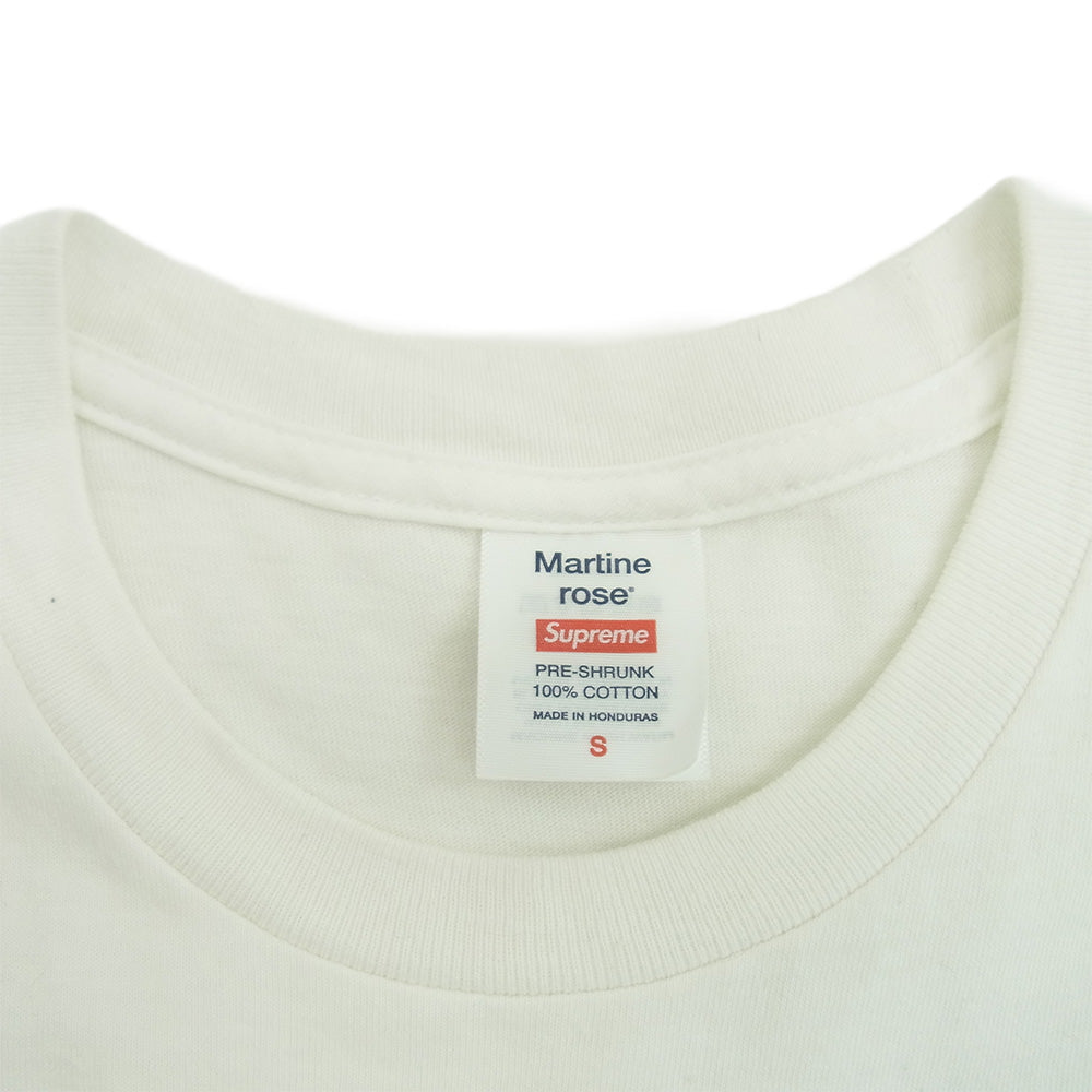 Supreme シュプリーム Martine Rose Tee マーティン ローズ 半袖 Tシャツ カットソー ホワイト系 S【中古】