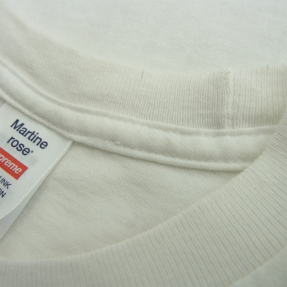 Supreme シュプリーム Martine Rose Tee マーティン ローズ 半袖 Tシャツ カットソー ホワイト系 S【中古】