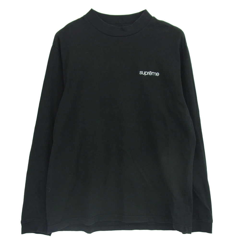 Supreme シュプリーム 22aw Mock Neck L/S Top モックネック ロングスリーブ カットソー ブラック系 S【中古】