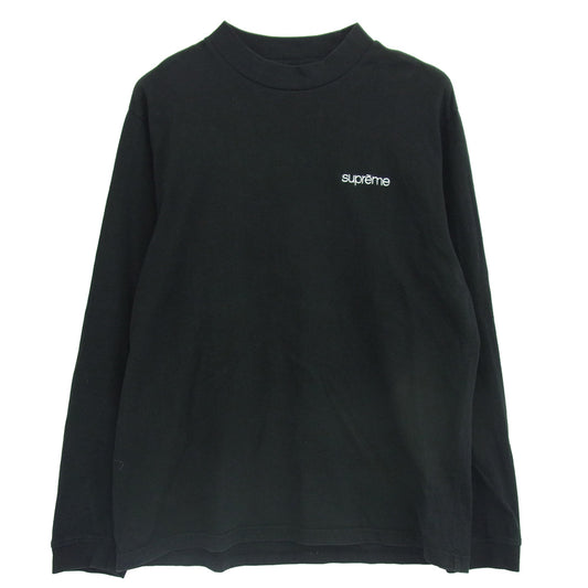 Supreme シュプリーム 22aw Mock Neck L/S Top モックネック ロングスリーブ カットソー ブラック系 S【中古】
