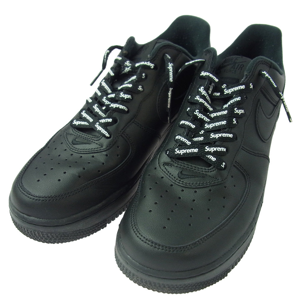 Supreme シュプリーム CU9225-001 × Nike Air Force 1 Low ナイキ エアフォース1 ロー スニーカー ブラック系 26.5cm【中古】