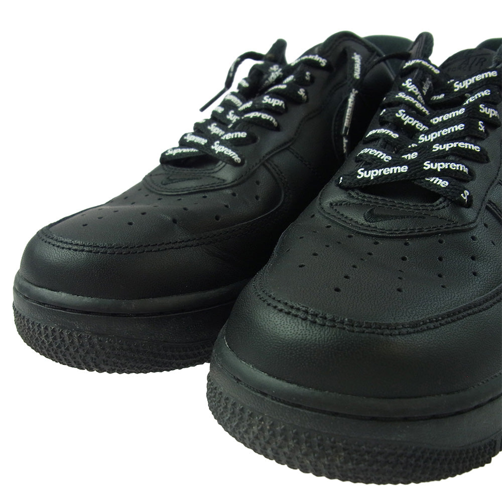 Supreme シュプリーム CU9225-001 × Nike Air Force 1 Low ナイキ エアフォース1 ロー スニーカー ブラック系 26.5cm【中古】