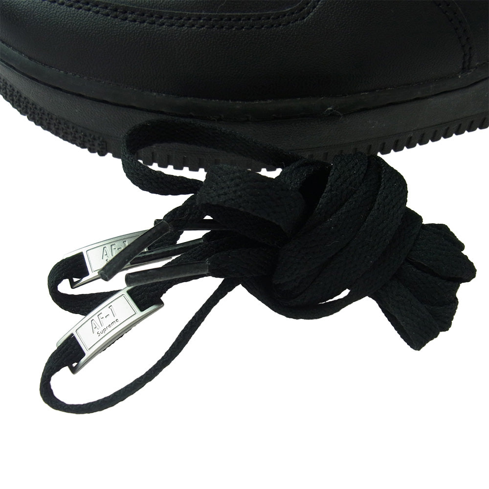 Supreme シュプリーム CU9225-001 × Nike Air Force 1 Low ナイキ エアフォース1 ロー スニーカー ブラック系 26.5cm【中古】