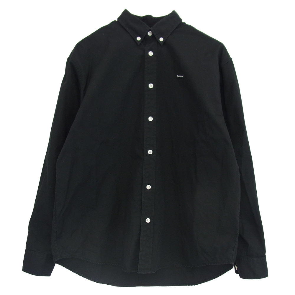 Supreme シュプリーム 22ss Small Box Shirt スモール ボックス ロゴ 長袖 シャツ ブラック系 S【中古】