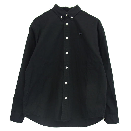 Supreme シュプリーム 22ss Small Box Shirt スモール ボックス ロゴ 長袖 シャツ ブラック系 S【中古】