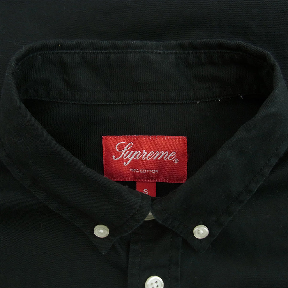 Supreme シュプリーム 22ss Small Box Shirt スモール ボックス ロゴ 長袖 シャツ ブラック系 S【中古】