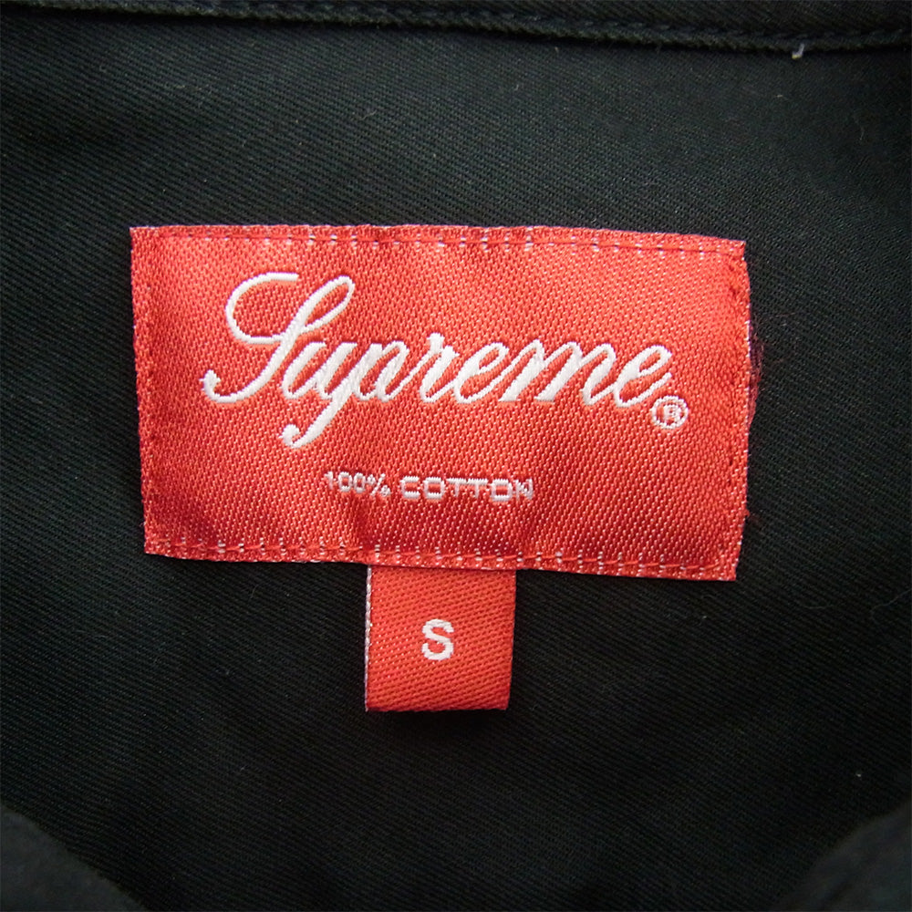 Supreme シュプリーム 22ss Small Box Shirt スモール ボックス ロゴ 長袖 シャツ ブラック系 S【中古】