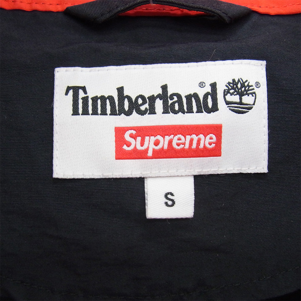 Supreme シュプリーム 21ss Timberland Reflective Taping Anorak ティンバー ランド アノラック パーカー ジャケット ブラック系 S【中古】