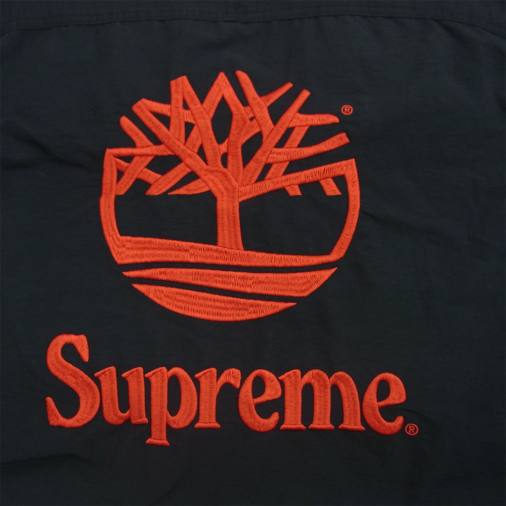 Supreme シュプリーム 21ss Timberland Reflective Taping Anorak ティンバー ランド アノラック パーカー ジャケット ブラック系 S【中古】