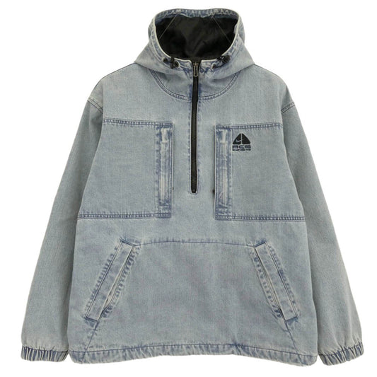 Supreme シュプリーム 22aw DN3245-469 × NIKE ACG ナイキ エーシージー Denim Pullover デニム プルオーバー アノラック ジャケット インディゴブルー系 S【中古】