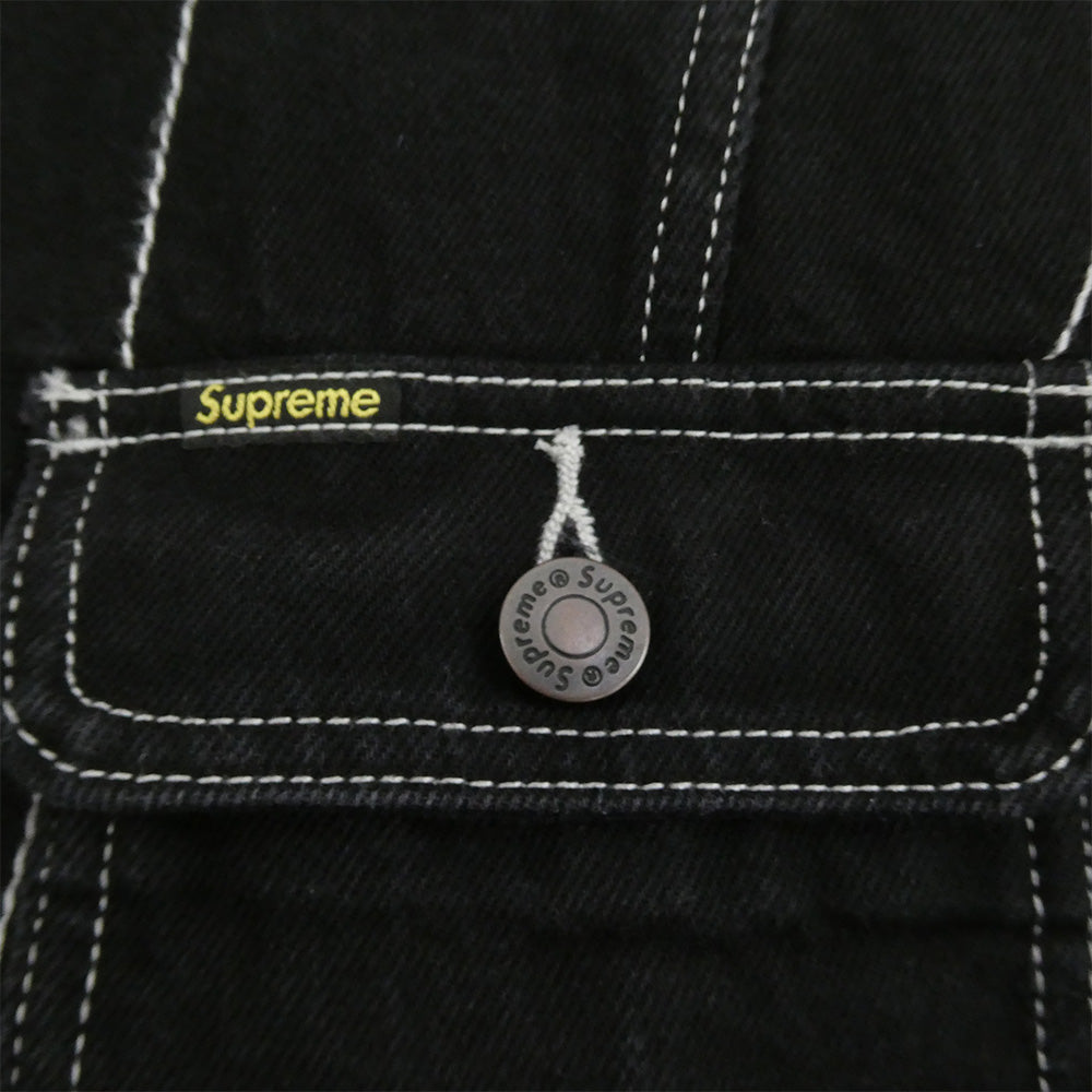 Supreme シュプリーム 23aw Radial Embroidered Denim Trucker Jacket Black ラディアル エンブロイダリー デニム トラッカー ジャケット ブラック系 S【中古】
