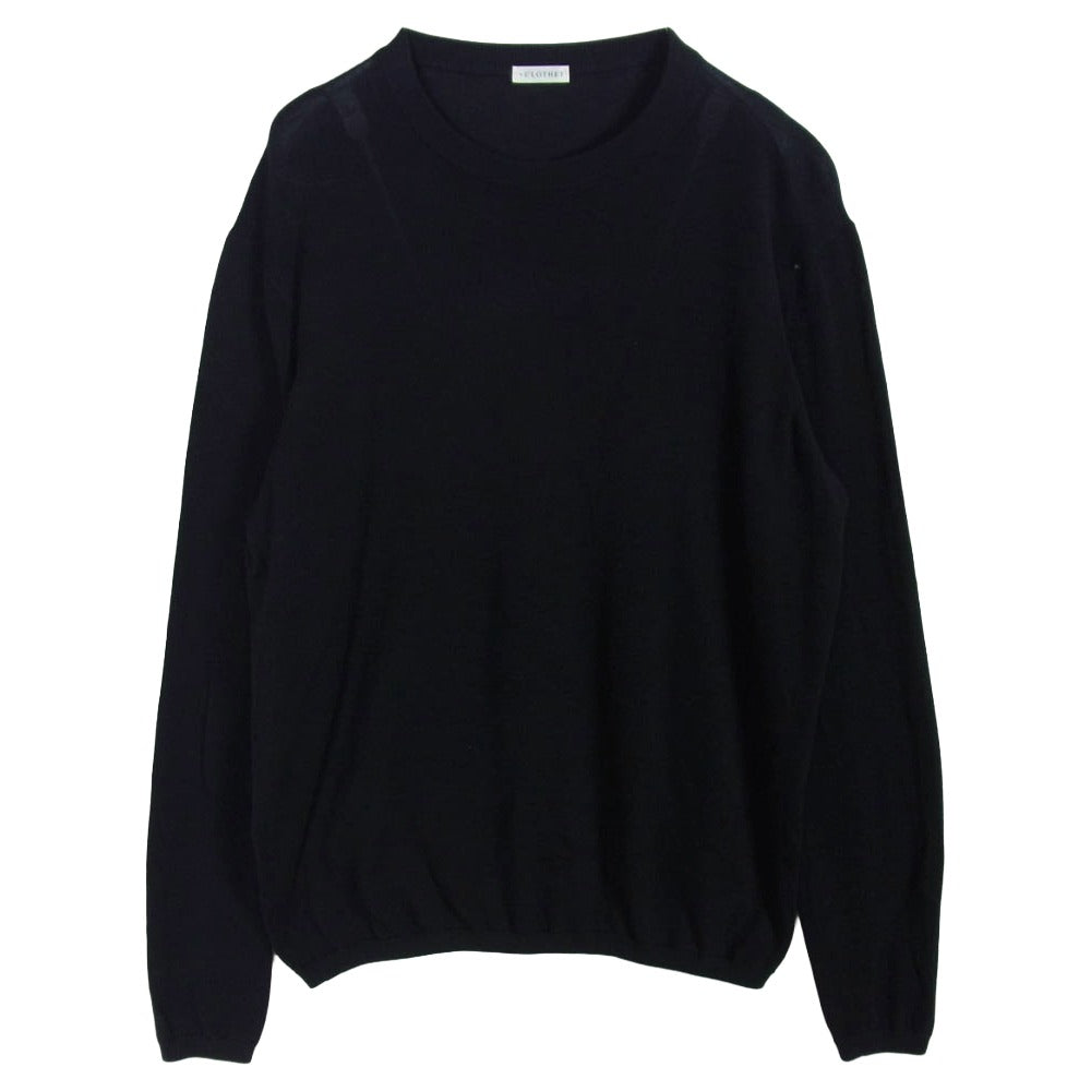 クロスクローゼット コットン セーター ニット ブラック系 4【中古】