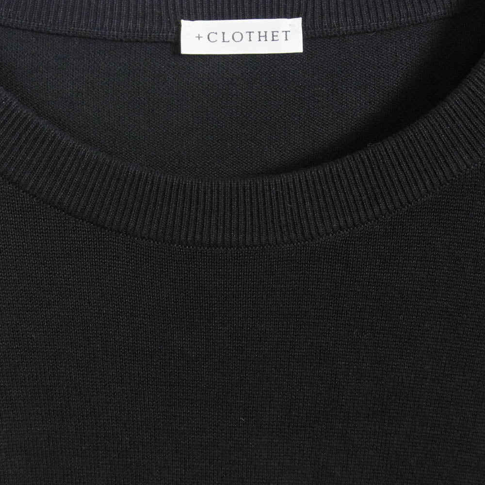 クロスクローゼット コットン セーター ニット ブラック系 4【中古】