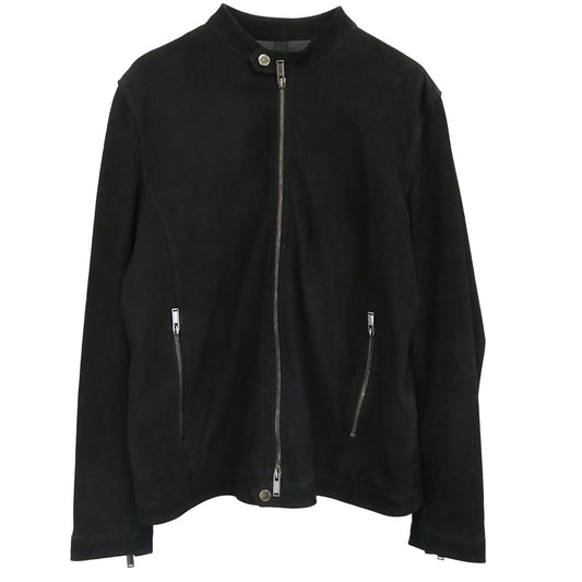 タリアトーレ ASE21-01 イタリア製 STANLEY スエード シングル ライダースジャケット ブラック系 TG50【中古】