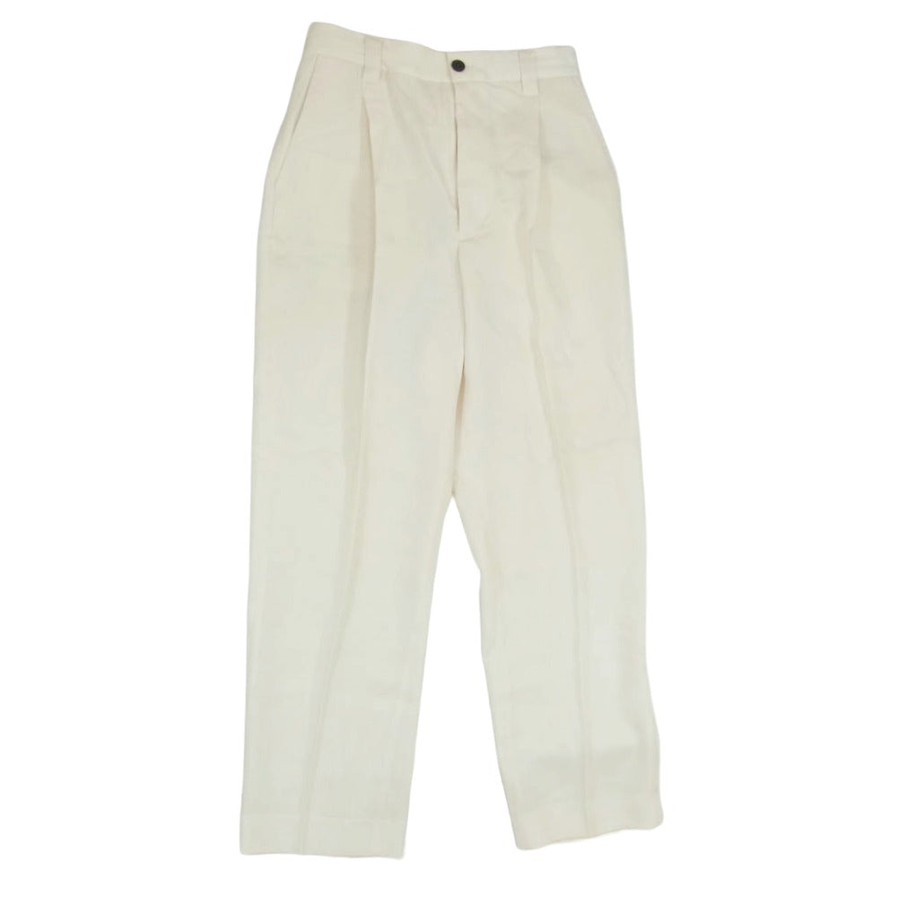 MAISON SPECIAL メゾンスペシャル 11212461308 スタプレツイルストレートパンツ スラックスパンツ オフホワイト系 01【中古】